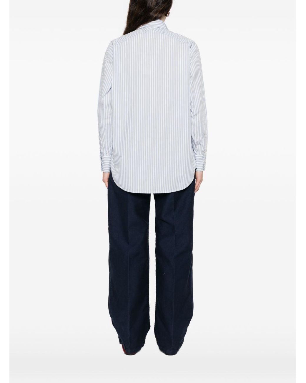 Woolrich White Striped Cotton Shirt