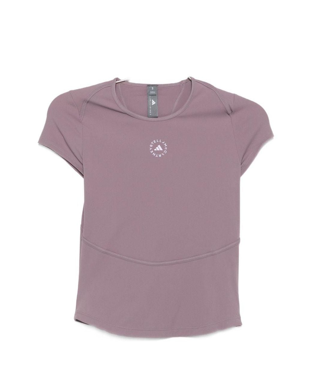 Adidas By Stella McCartney Purple Adidas By Stella Mccartney Logo T-Shirt