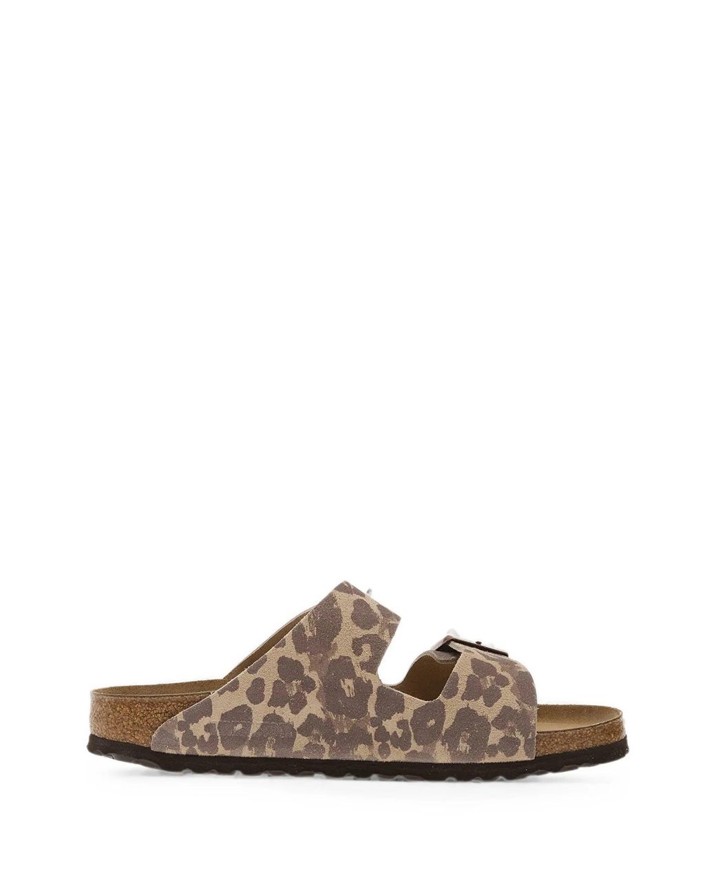 Birkenstock Brown Arizona Leo Sandcastle, Suede Leather