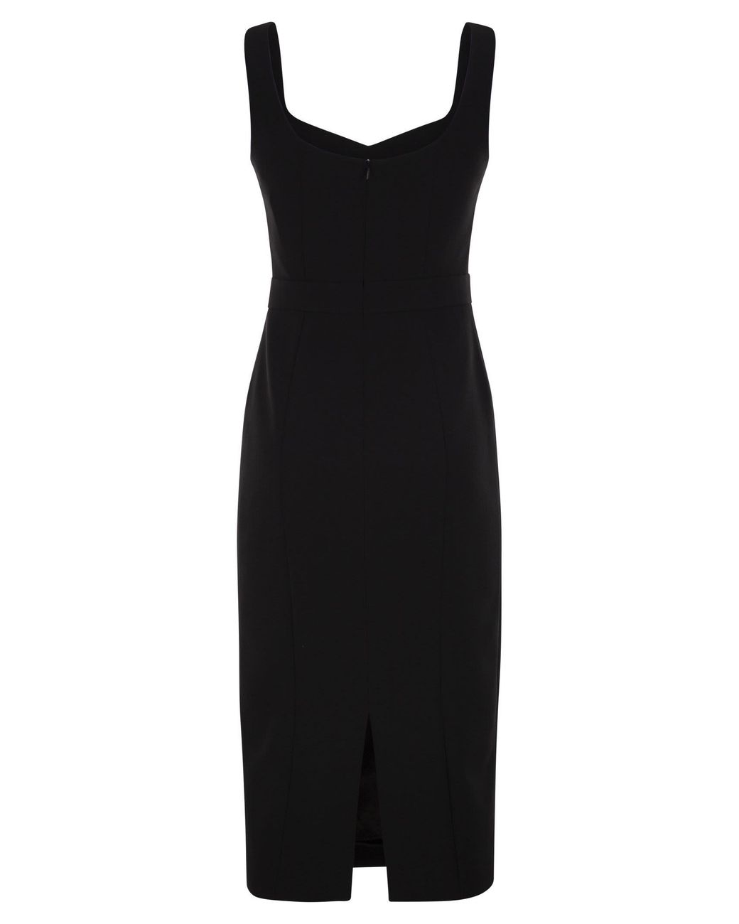 Max Mara Black Mstsala – Fitted Midi Dress
