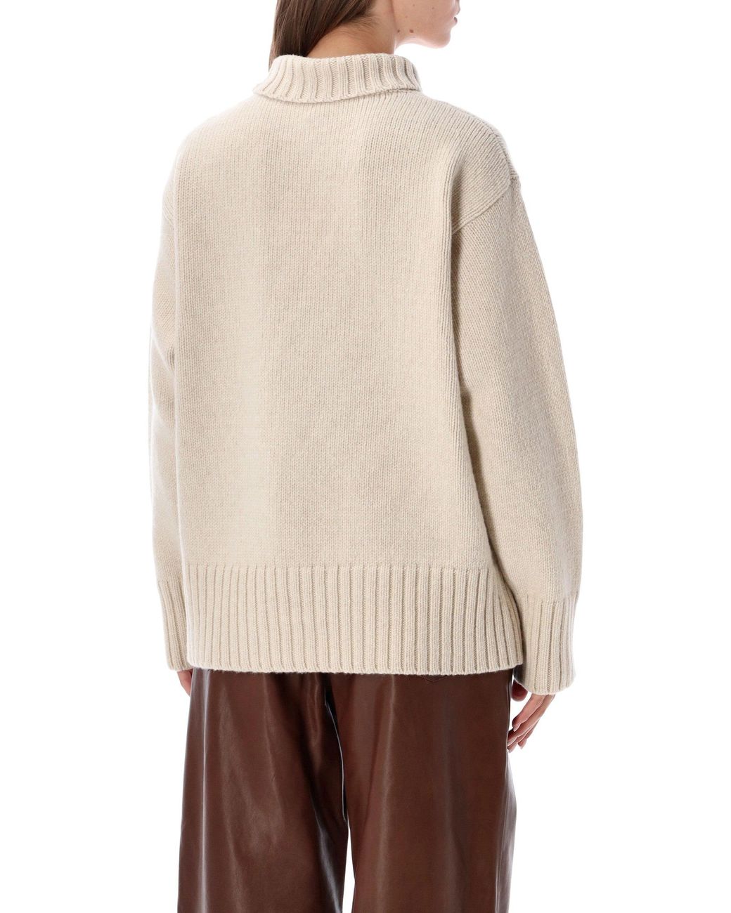 Rohe Natural Oversized Turtleneck Sweater