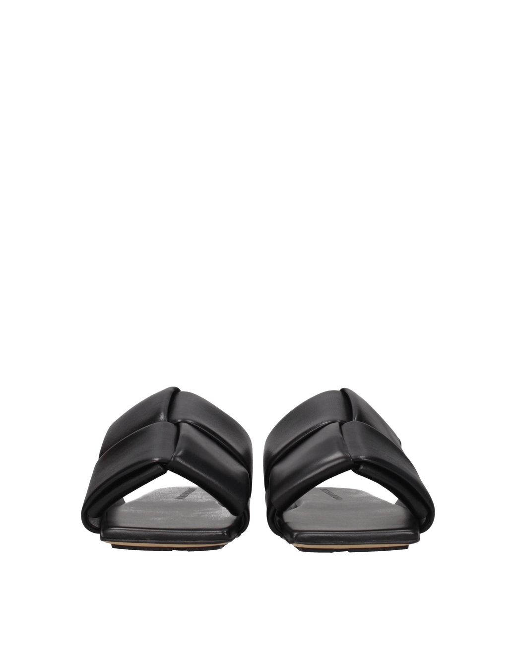 Bottega Veneta Black Slippers And Clogs Leather