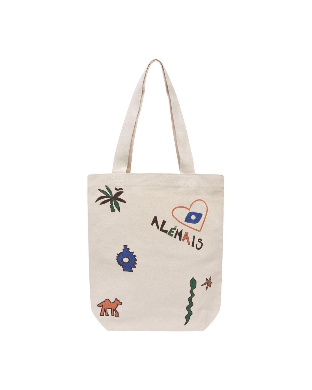 ALÉMAIS White Maroc Library Tote