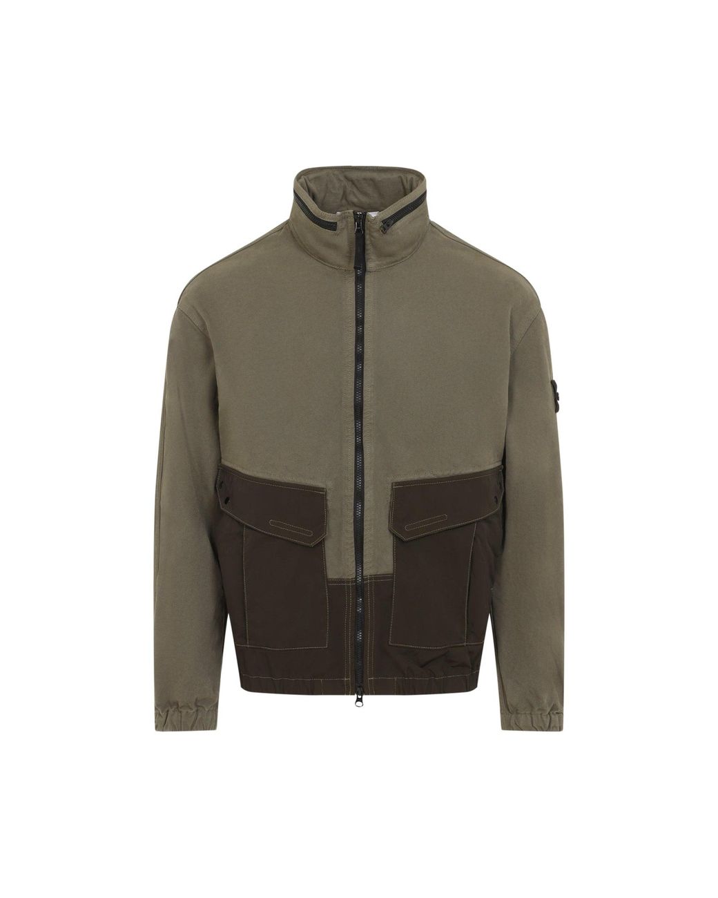 Stone Island Green Military Cotton Jacket
