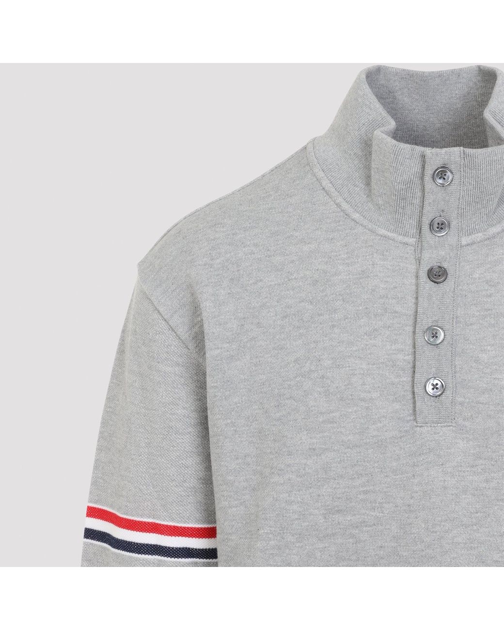 Thom Browne Gray Trichterhalspullover