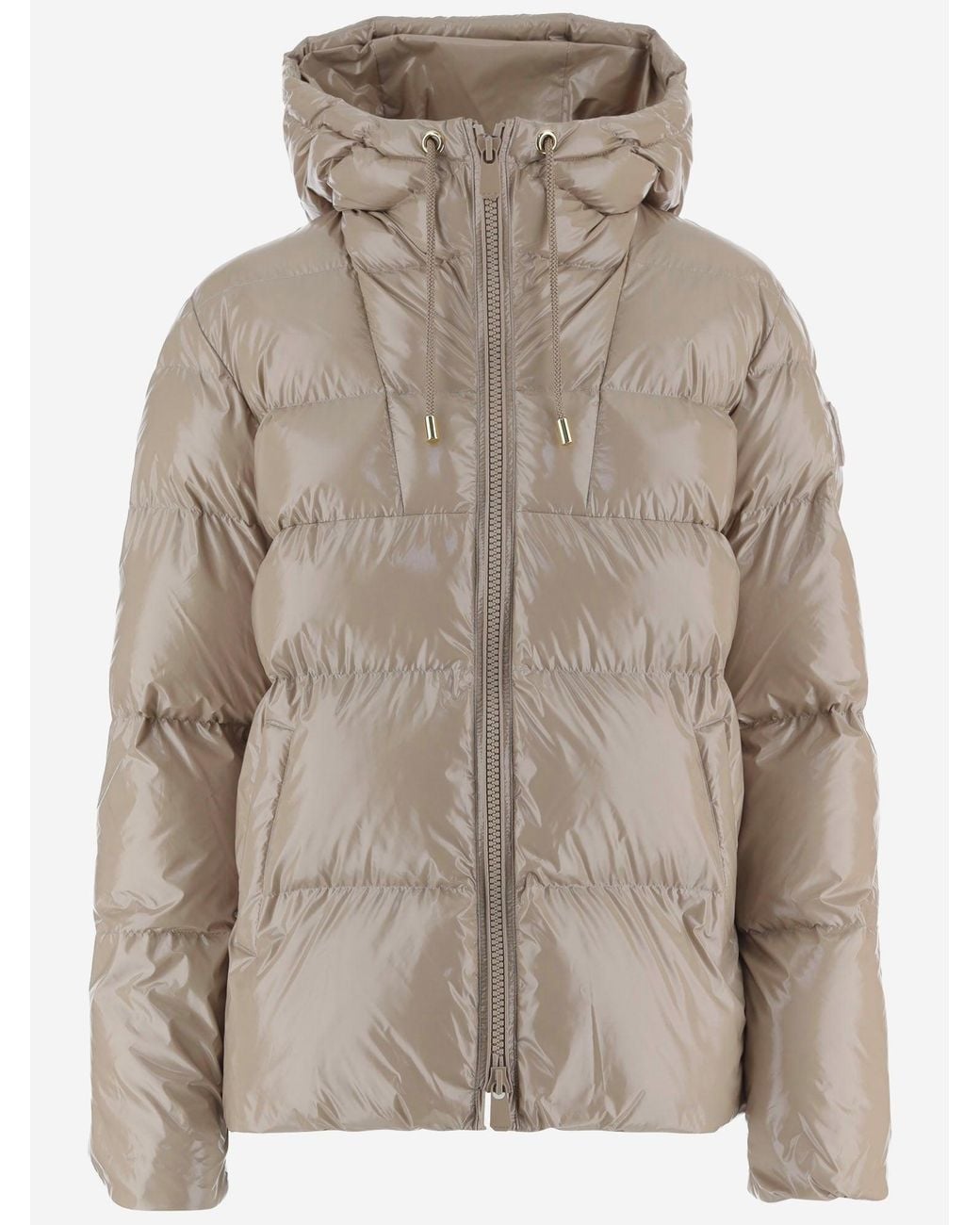 Pinko Natural Nylon Padded Down Jacket