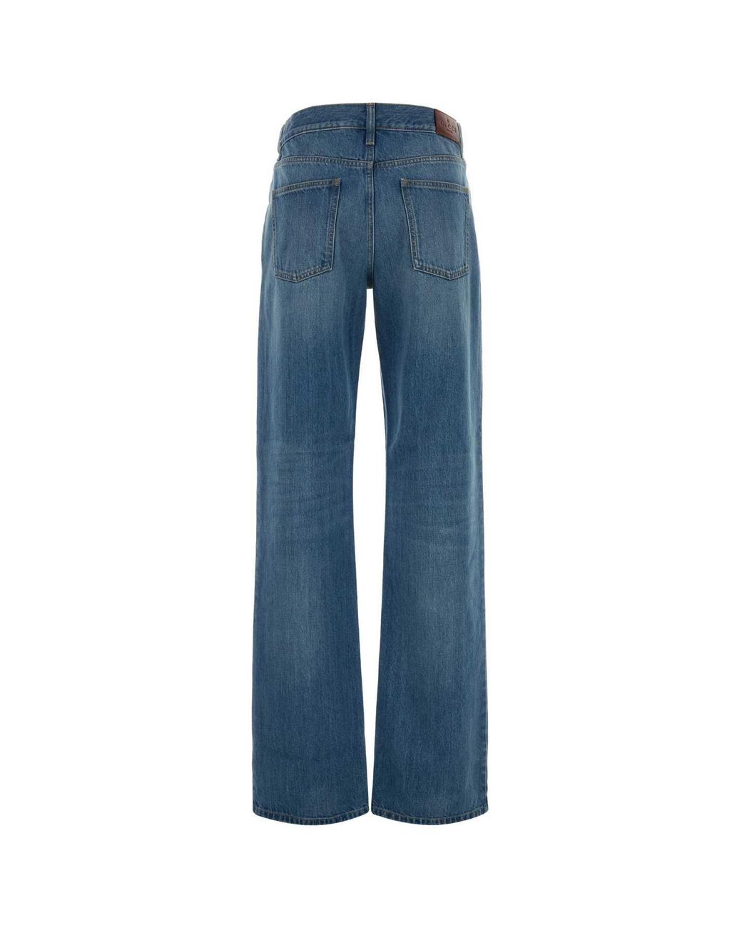 Gucci Blue Flared Denim Pants