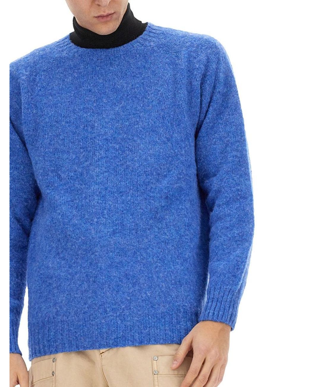 Howlin' By Morrison Blue Wool Jersey. for men
