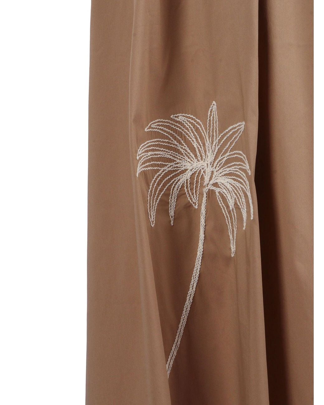 Shirtaporter Brown Abito Con Cintura E Ricami