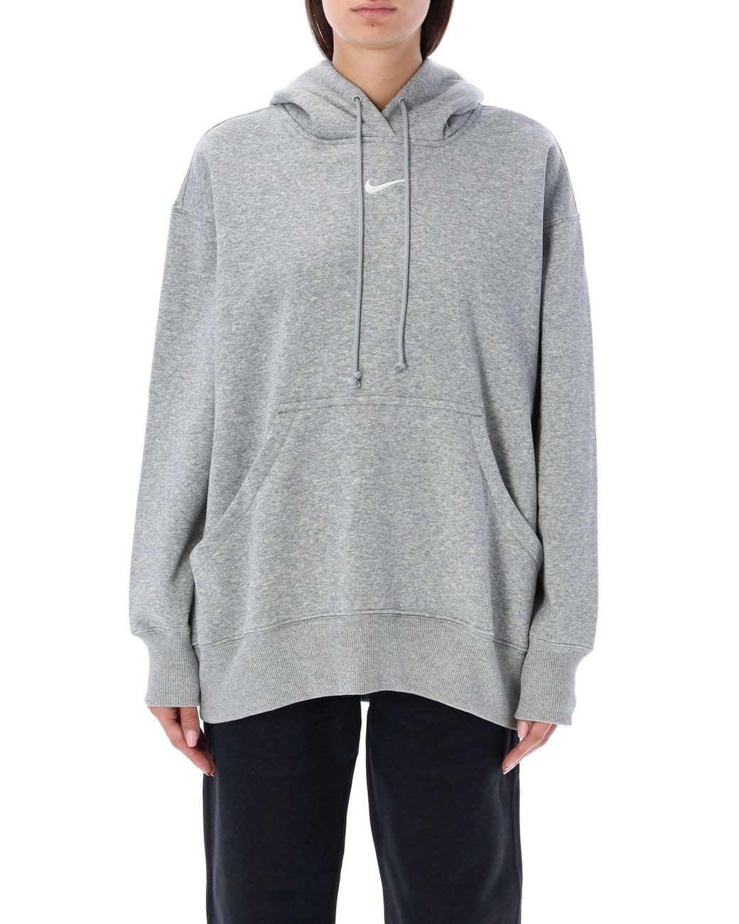 Nike Gray Sportswear Damen Kapuzenpullover