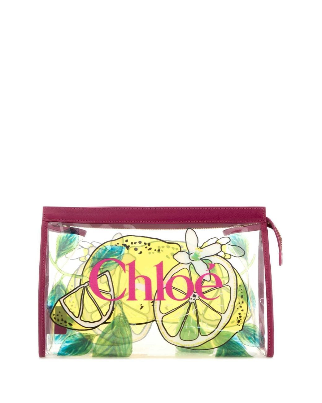 Chloé Multicolor Rubber Clutch Bag 27 Cm X 19 Cm X 9 Cm