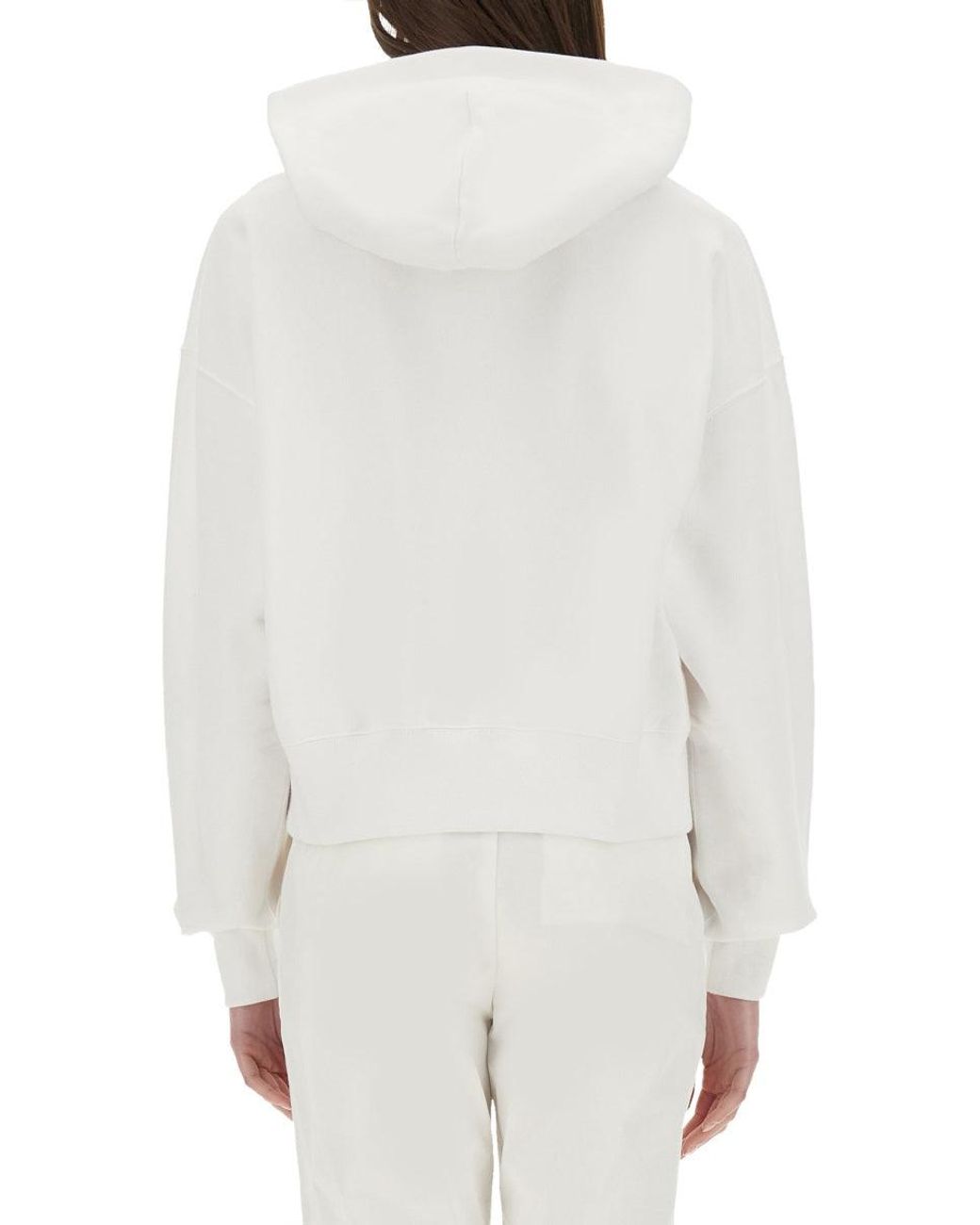 Gucci White Cotton Sweatshirt With Embroidery