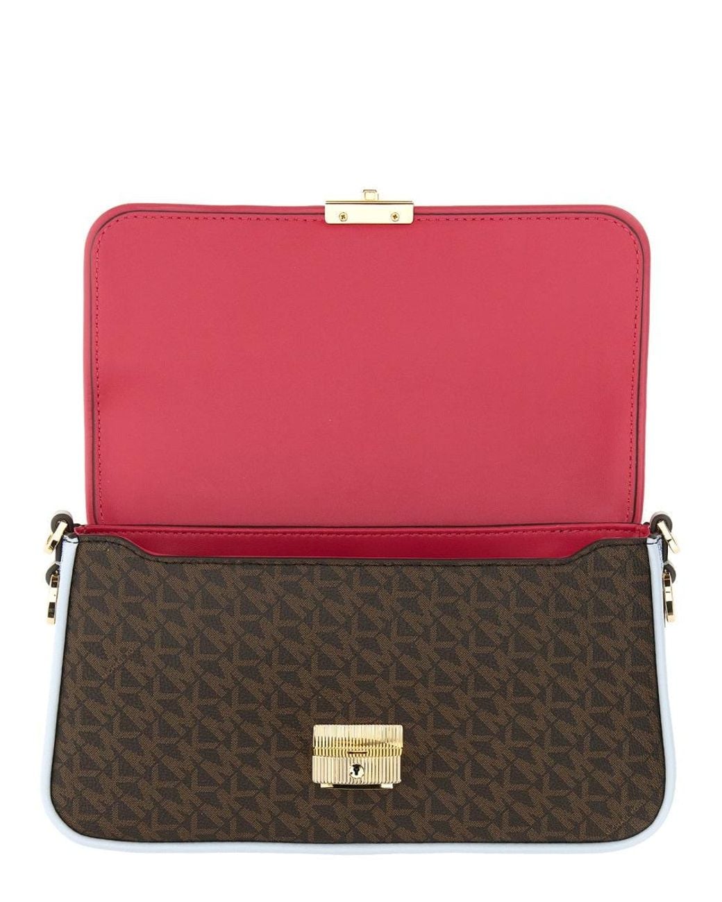 MICHAEL Michael Kors White Bag With Logo. Adjustable And Removable Sho