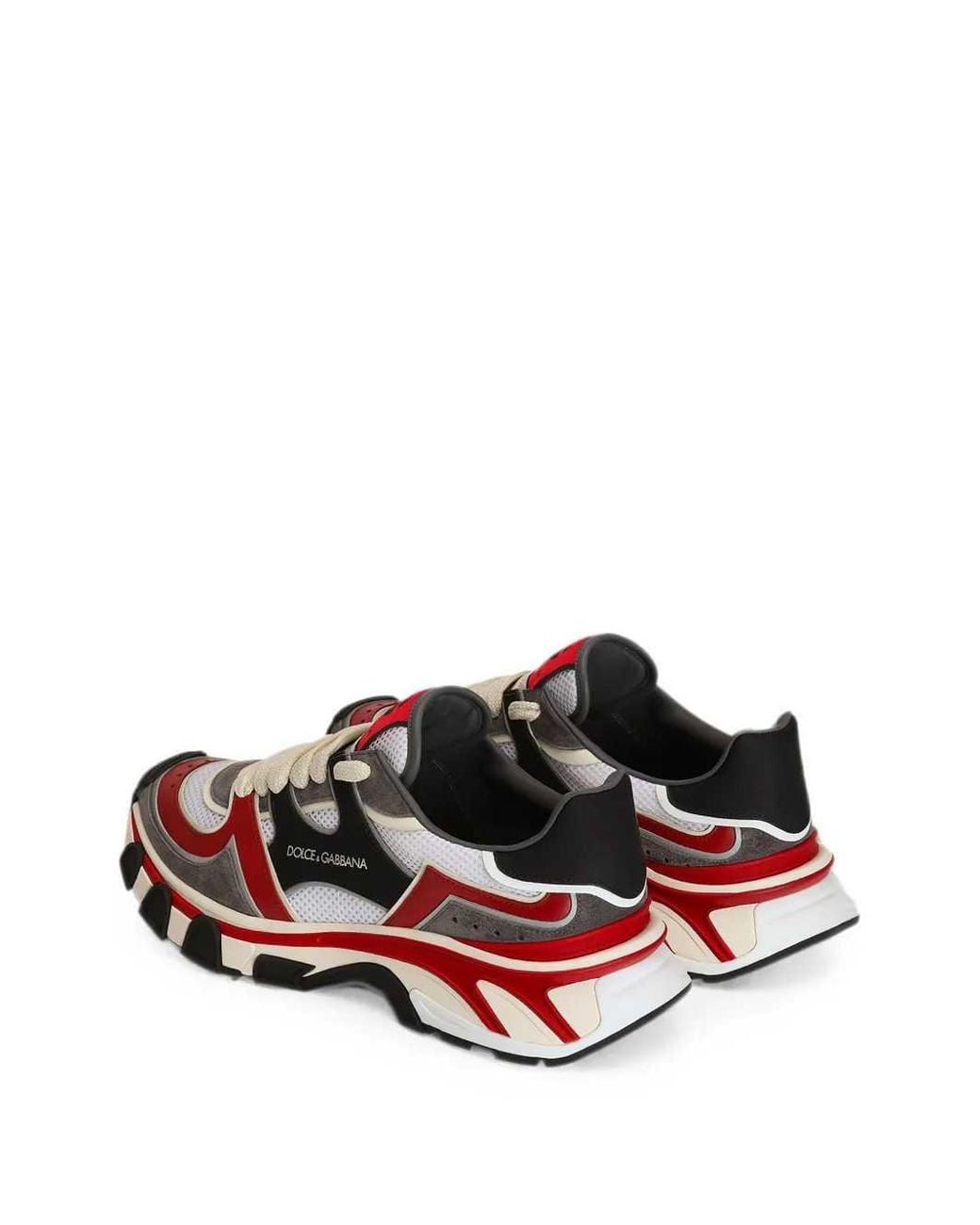 Dolce & Gabbana White Dolce & Gabbana Mesh-Detail Sneakers for men
