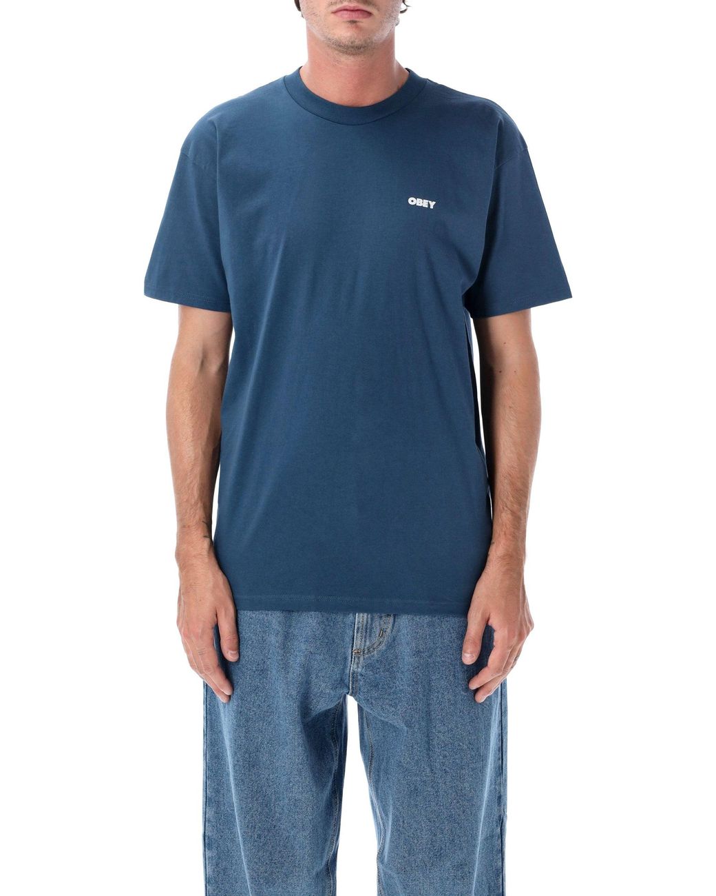 Obey Blue T Shirts And Polos