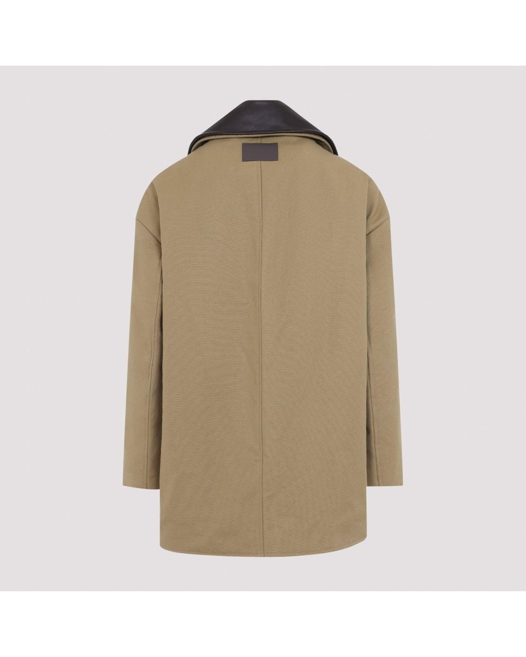 Balenciaga Green Double-Breasted Short Peacoat