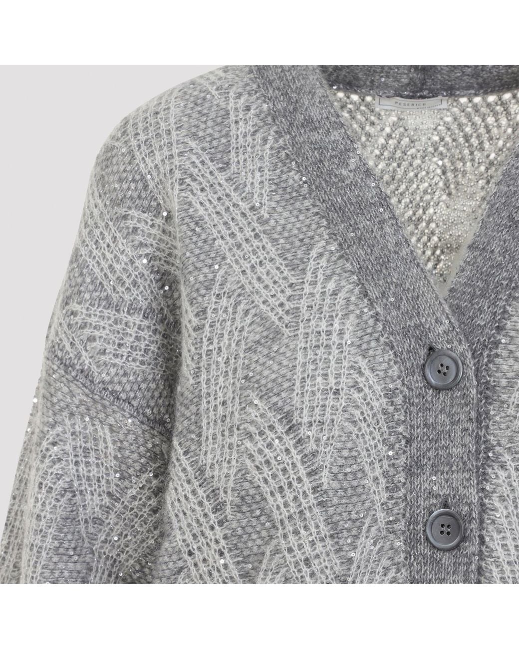 Peserico Gray Grigio Eclisse Cardigan