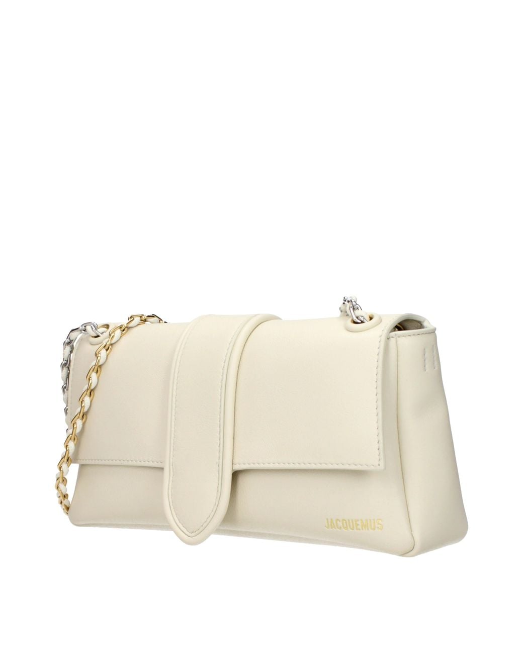 Jacquemus Natural Bambino Shoulder Bag Leather/Light Ivory