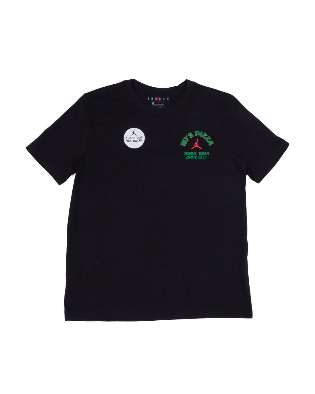 Nike Black Jdb Mj Brand Pizza Ss Tee