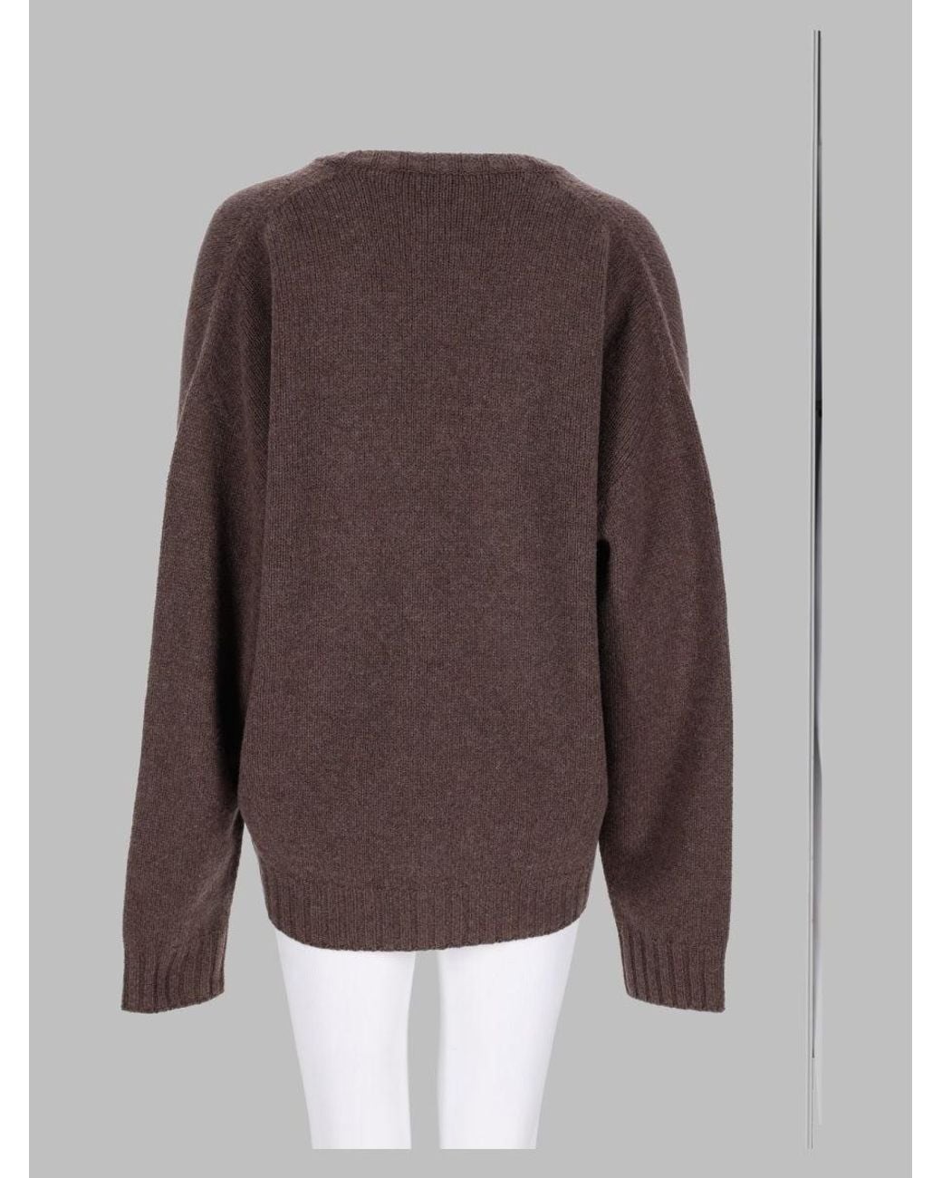 Alysi Brown Merino Wool & Cashmere Sweater
