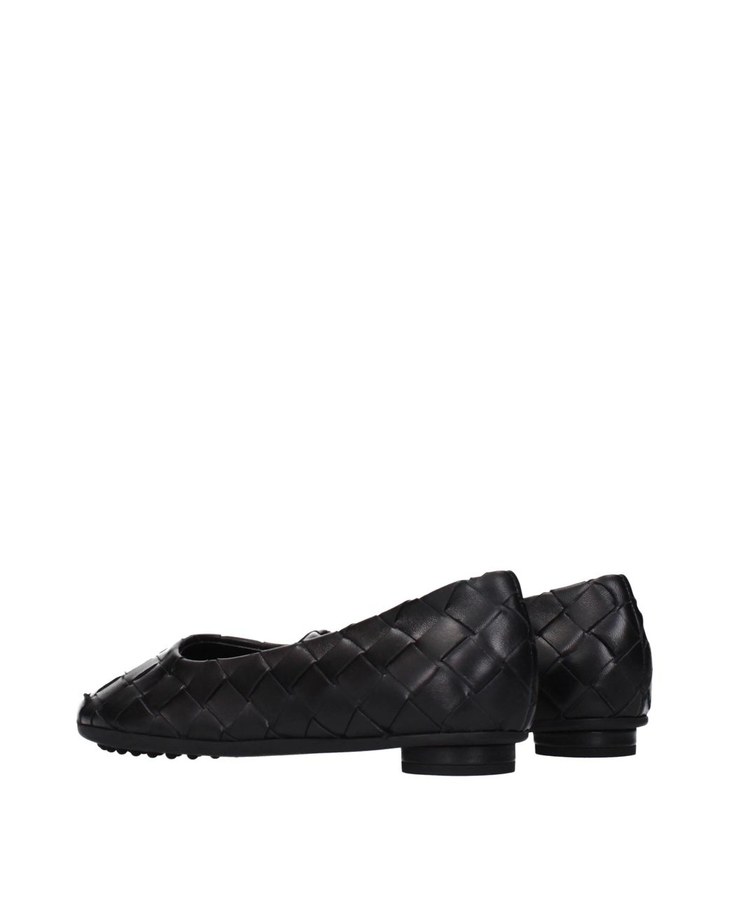 Bottega Veneta Black Atomic Ballerina Shoes Leather
