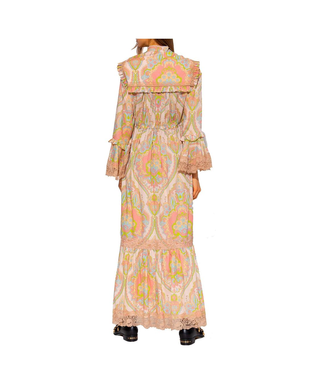 Gucci Natural Mini Floral Dress