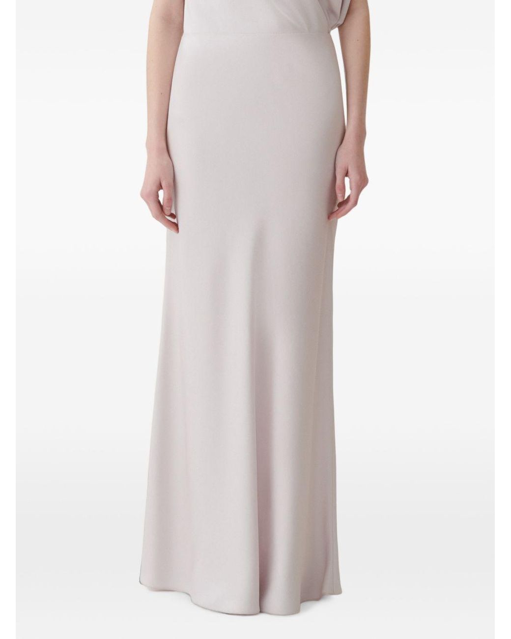 Fabiana Filippi White Long Skirt