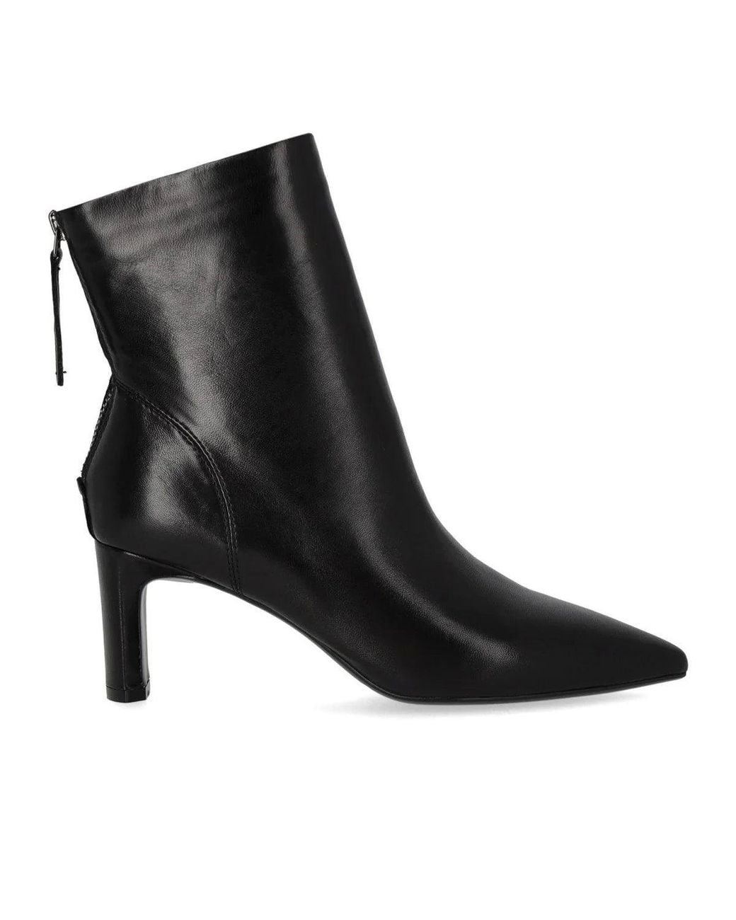 MISS OLIVIA Black Gaia Heeled Ankle Boot