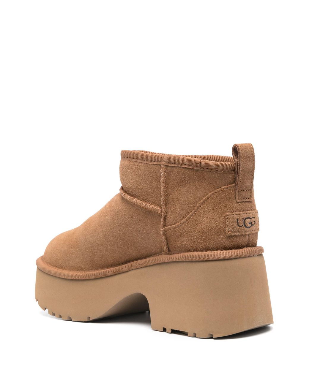Ugg Brown "Classic Ultra Mini New Heights" Knöchelstiefel