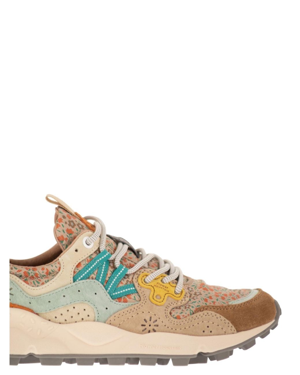 Flower Mountain Green Yamano 3 Sneakers