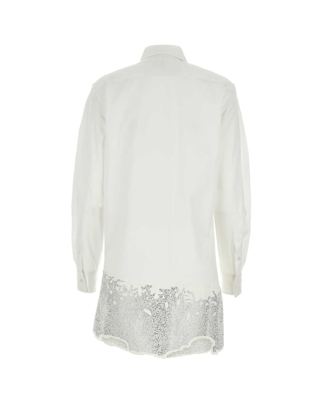 J.W. Anderson White Cotton Shirt Mini Dress