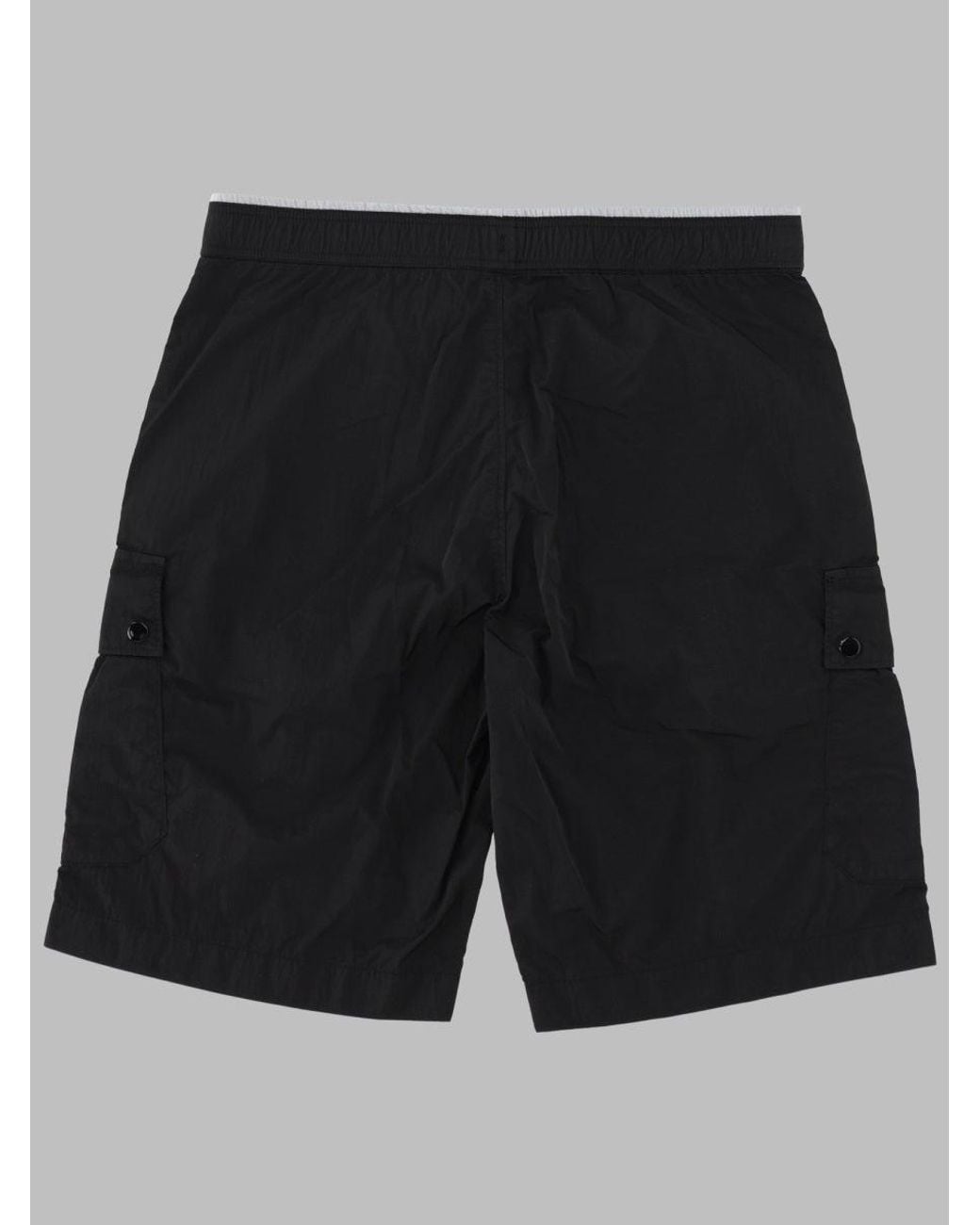 C P Company Black C. P. Company Boys Polyamide Cargo Bermuda Shorts