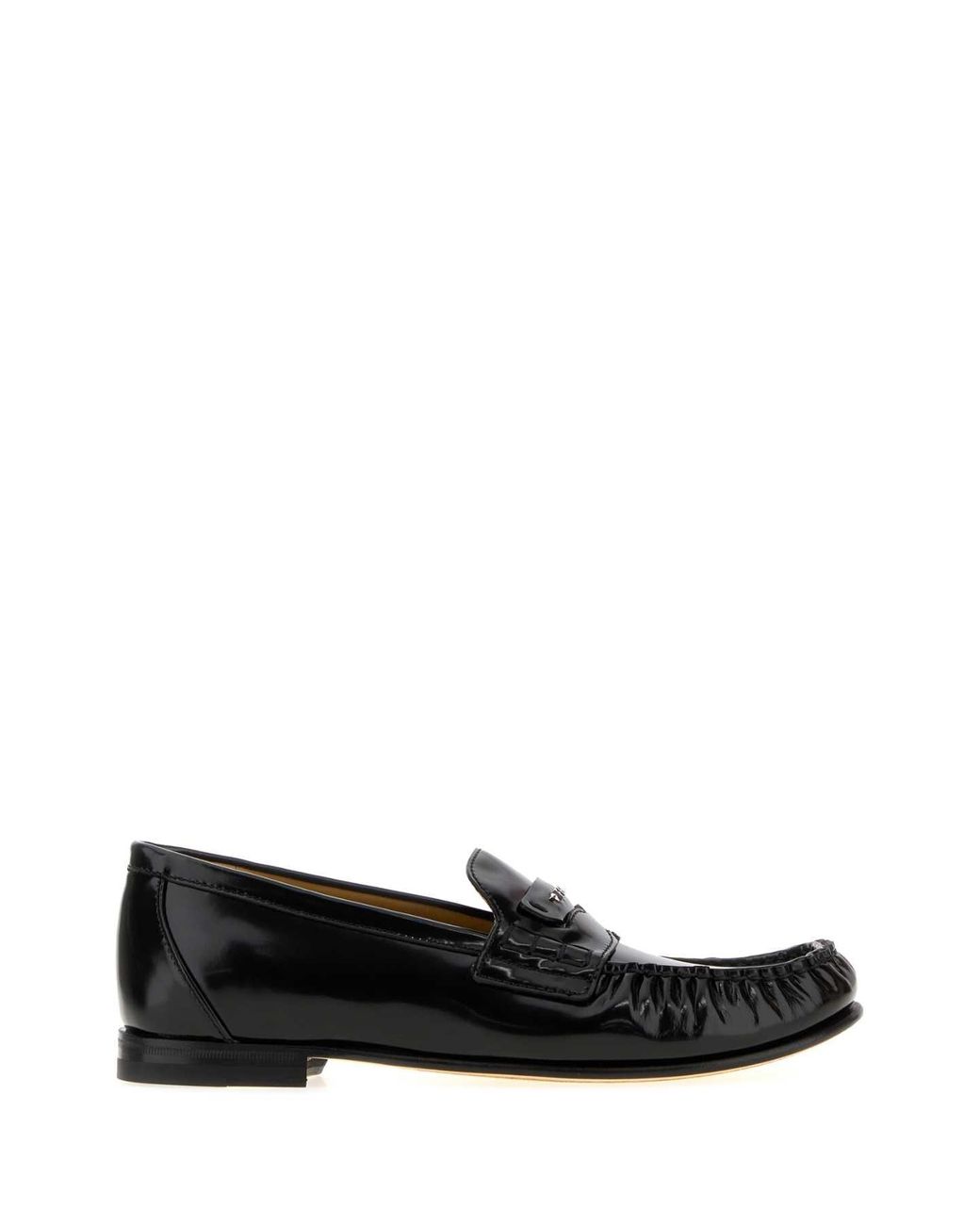Fendi Black Scrunch Mocassini