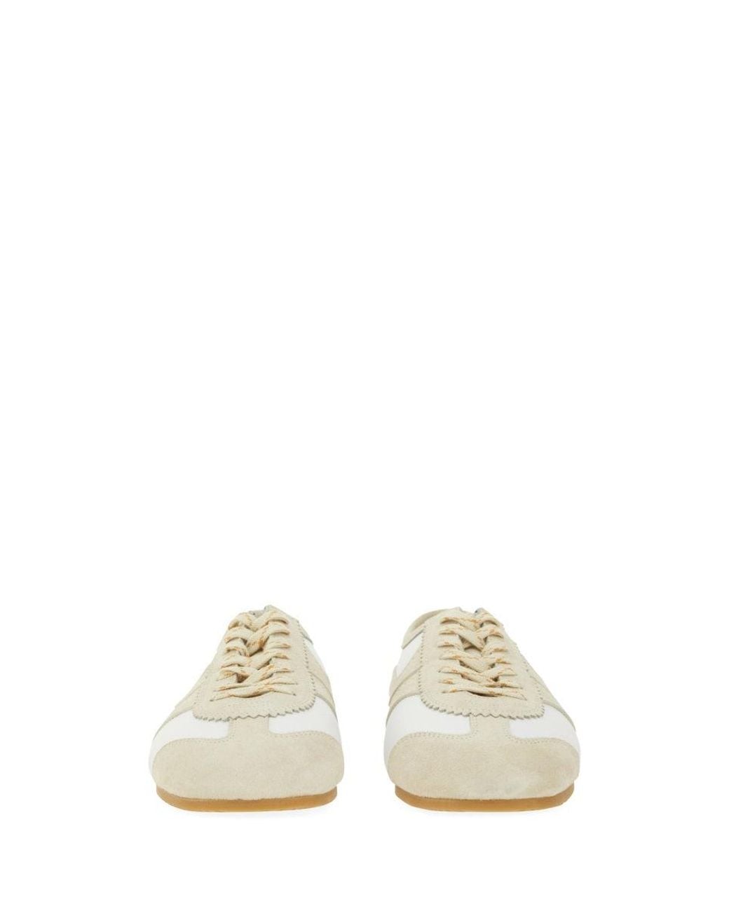 Dries Van Noten White Lace-Up Sneakers for men