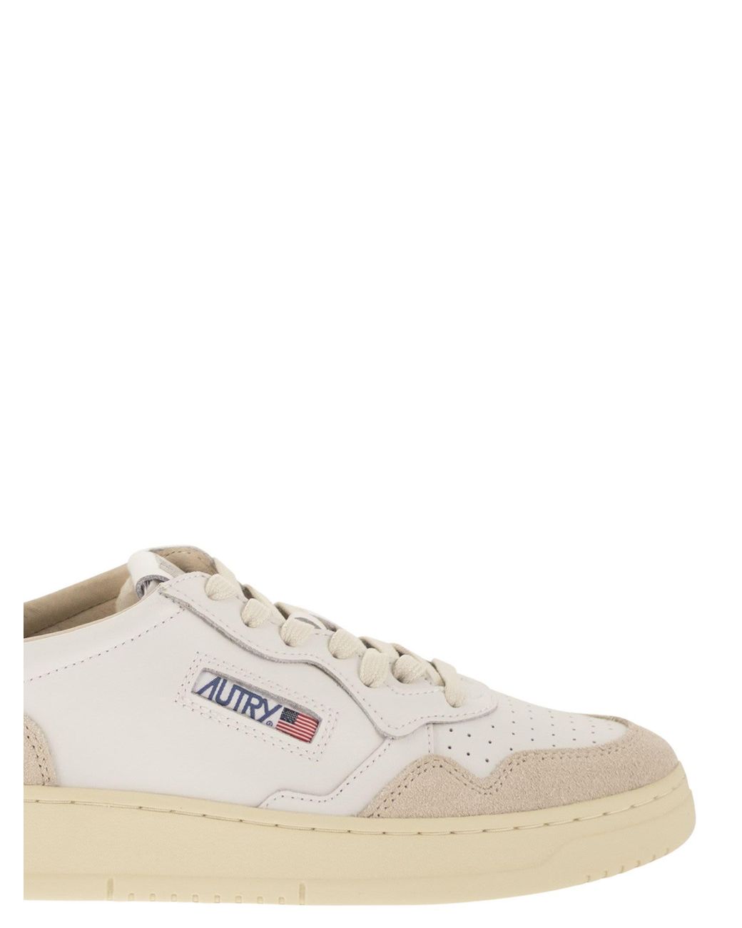 Autry Multicolor Medalist Low Leather And Suede Sneakers