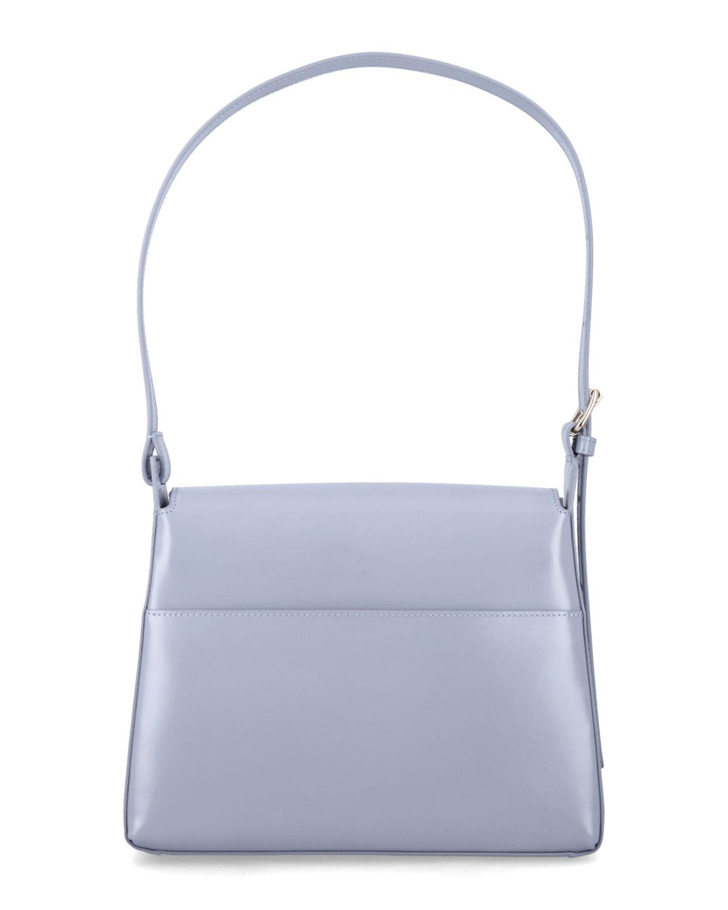 A.P.C. White Virginie Flap Bag