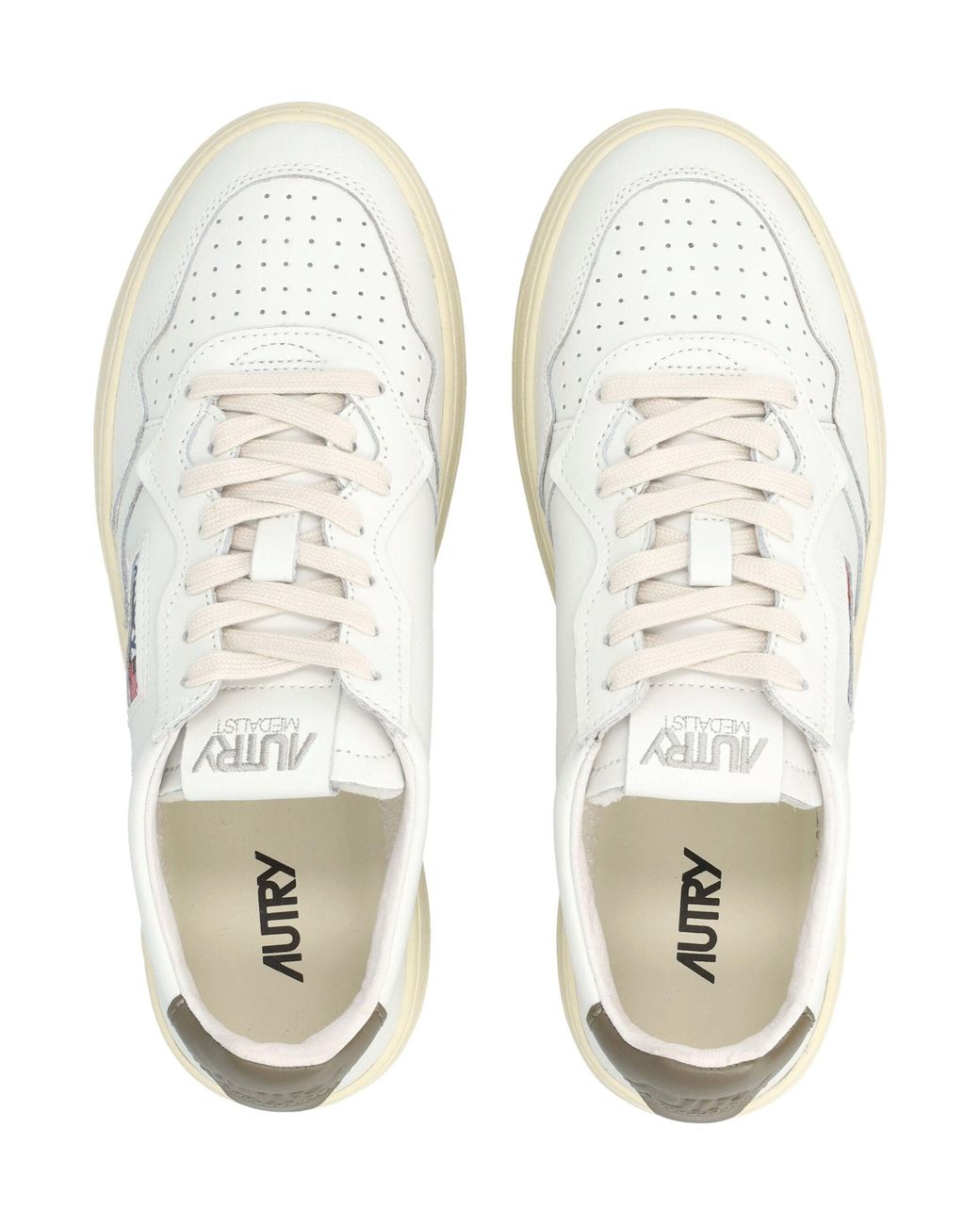 Autry White Medalist And Sneakers for men