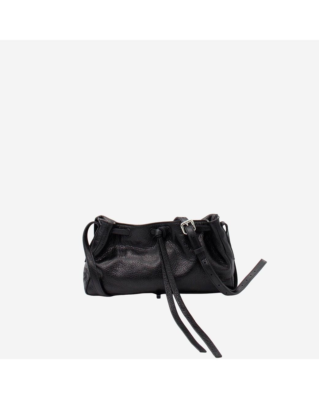 RADICA STUDIO Black Hammered Nappa Leather Bag