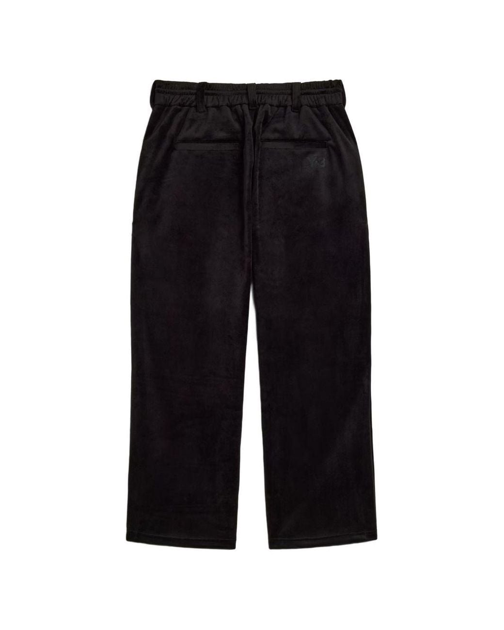 Y-3 Black Velvet Trackpants