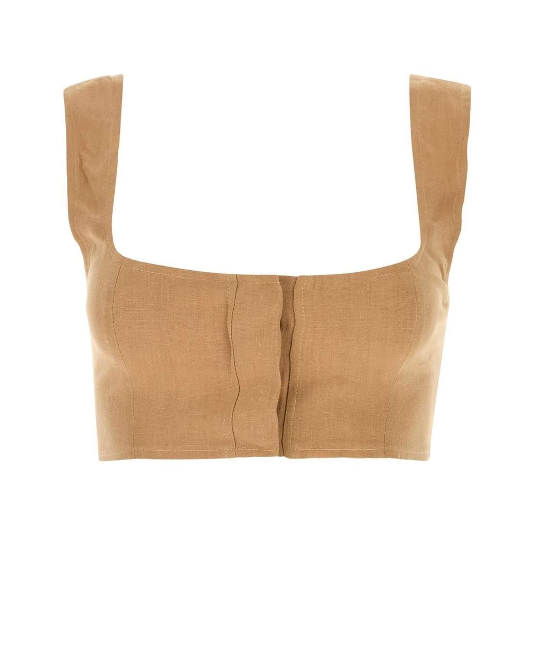 LeKasha White Linen Jirja Crop Top