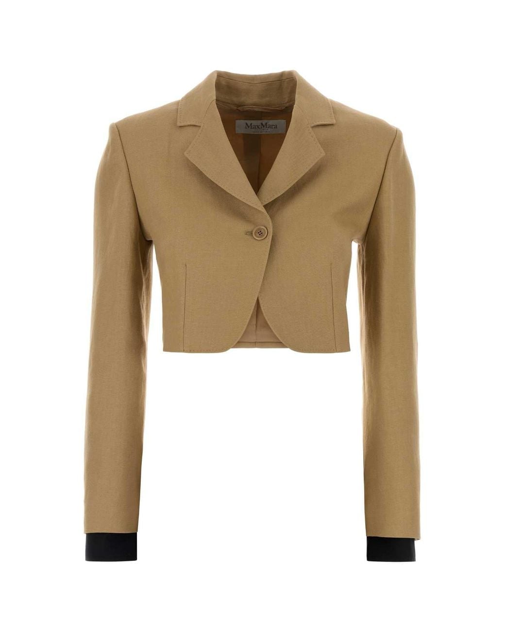 Max Mara Green Linen Buono Blazer