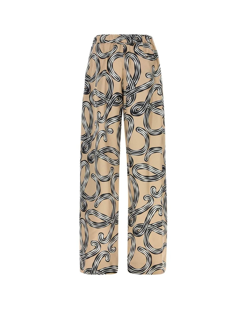 Loewe Natural Paula's Ibiza Printed Silk Paula S Ibiza Pant