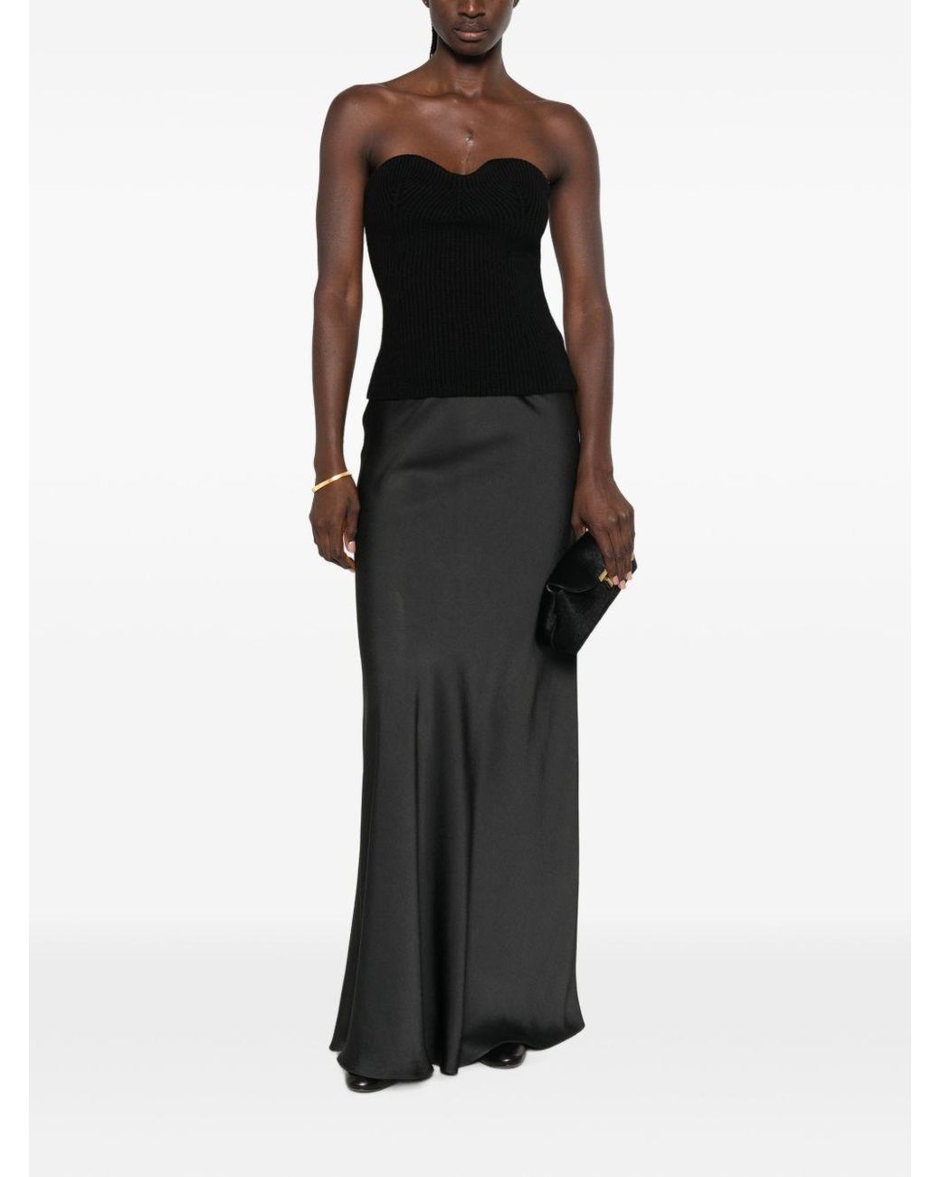 Fabiana Filippi Black Long Skirt