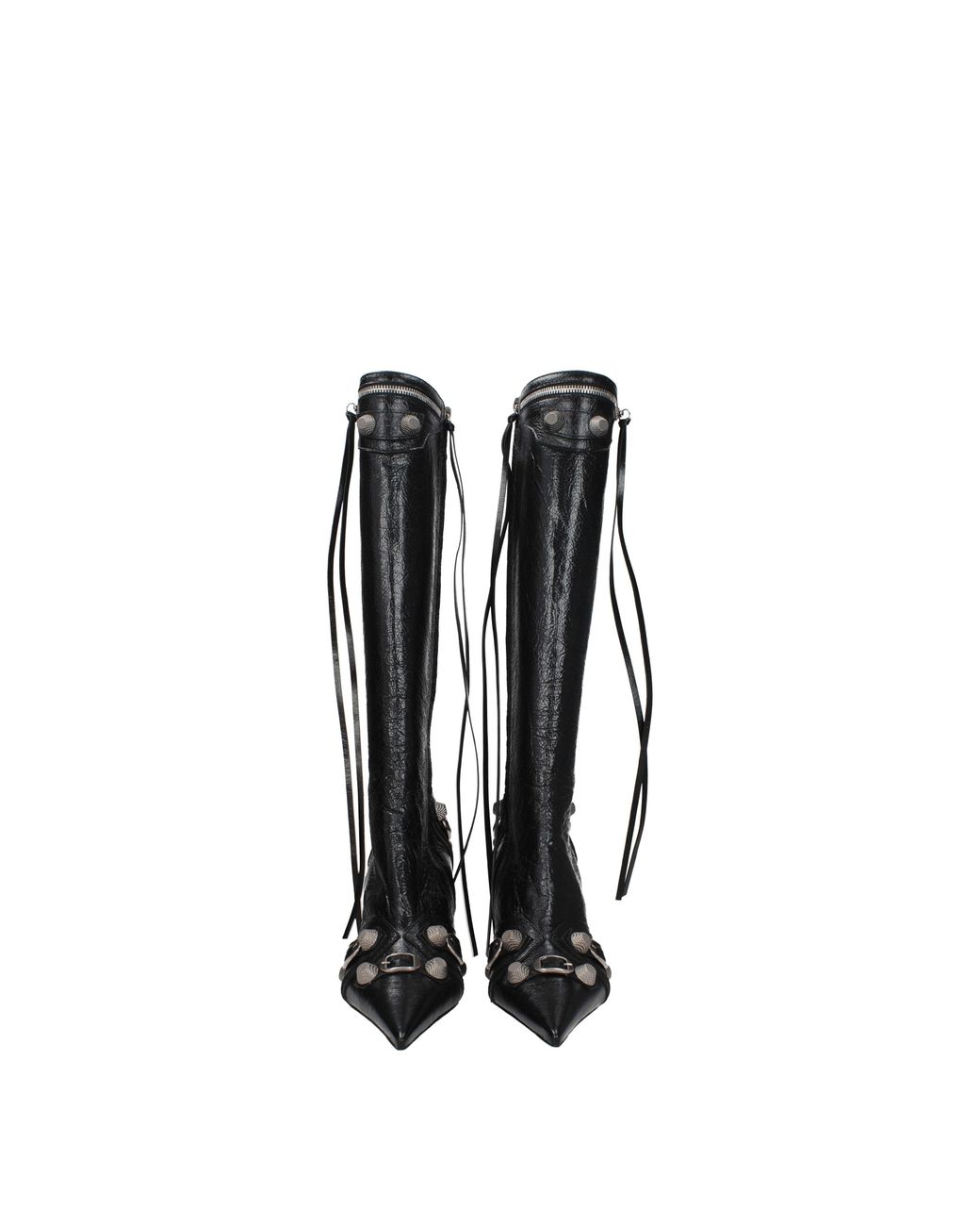 Balenciaga Black Stivali Donna Pelle Nero for men