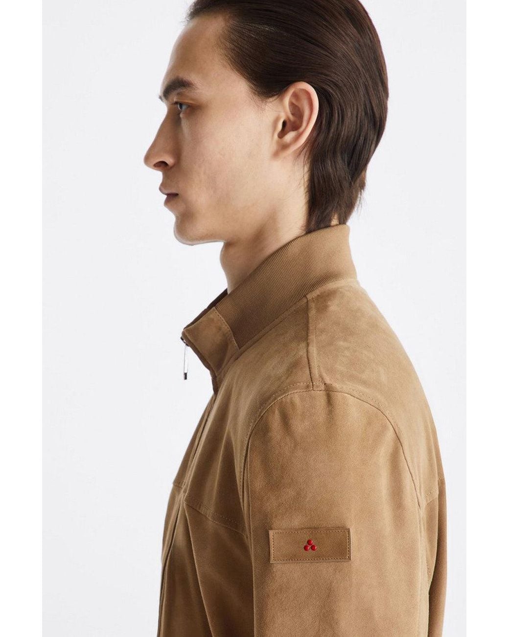 Peuterey Natural Nylon Zip-Up Bomber Jacket