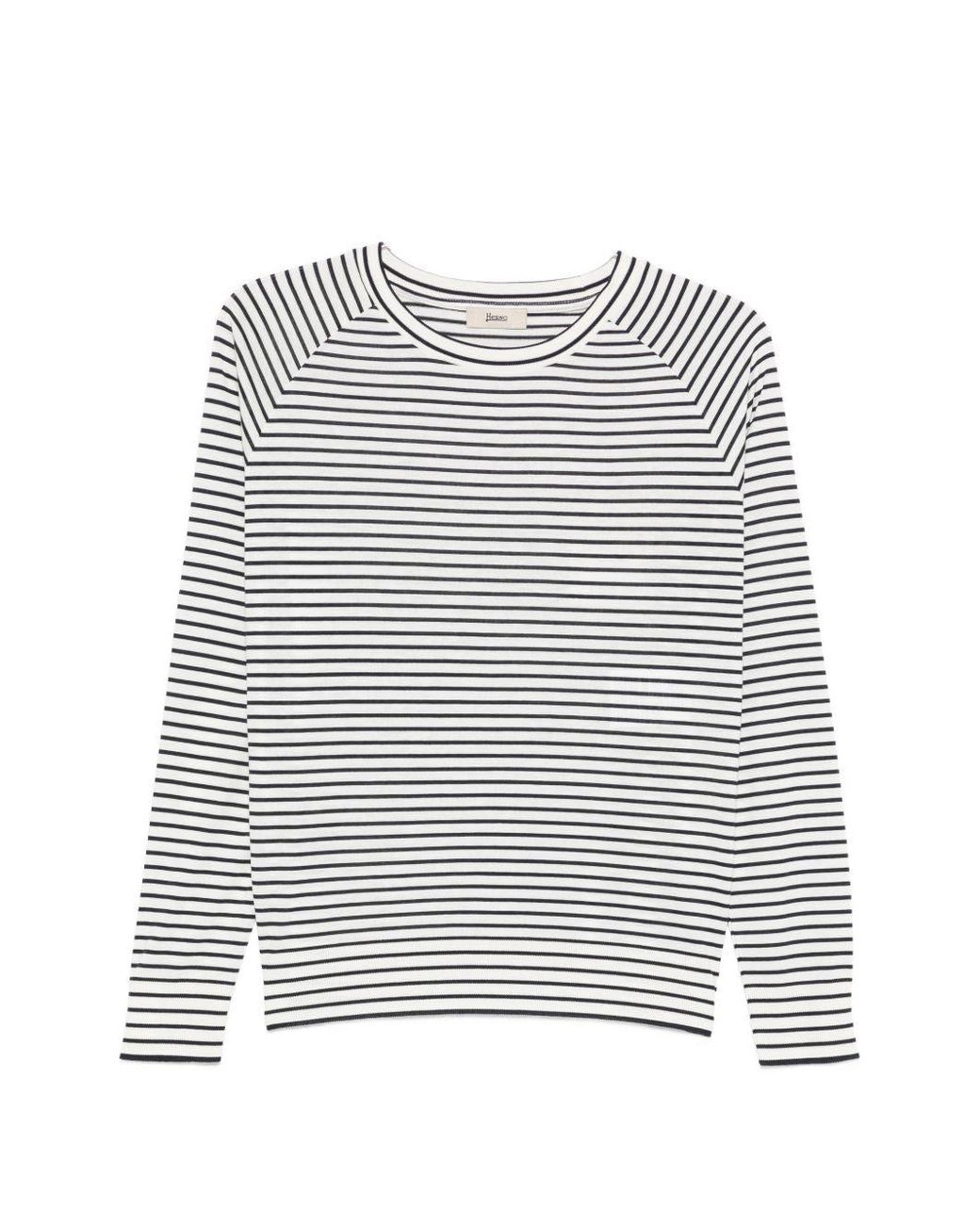 Pull en coton mélangé Herno en coloris White