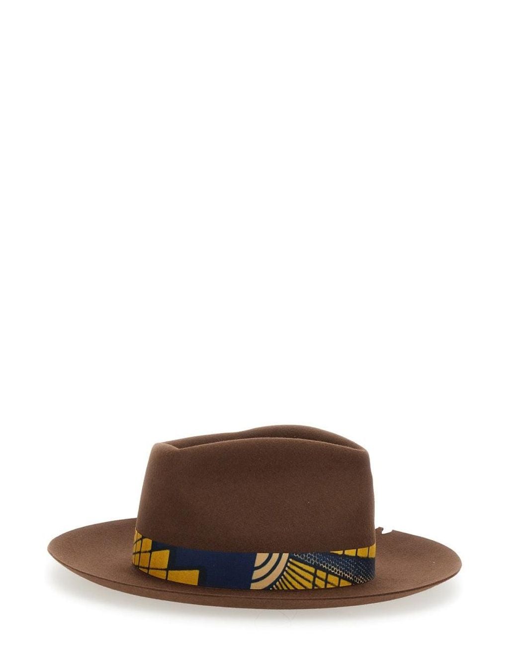 SUPERDUPER FEAT LORENZOJOVA Brown Bougainvillea Hat for men