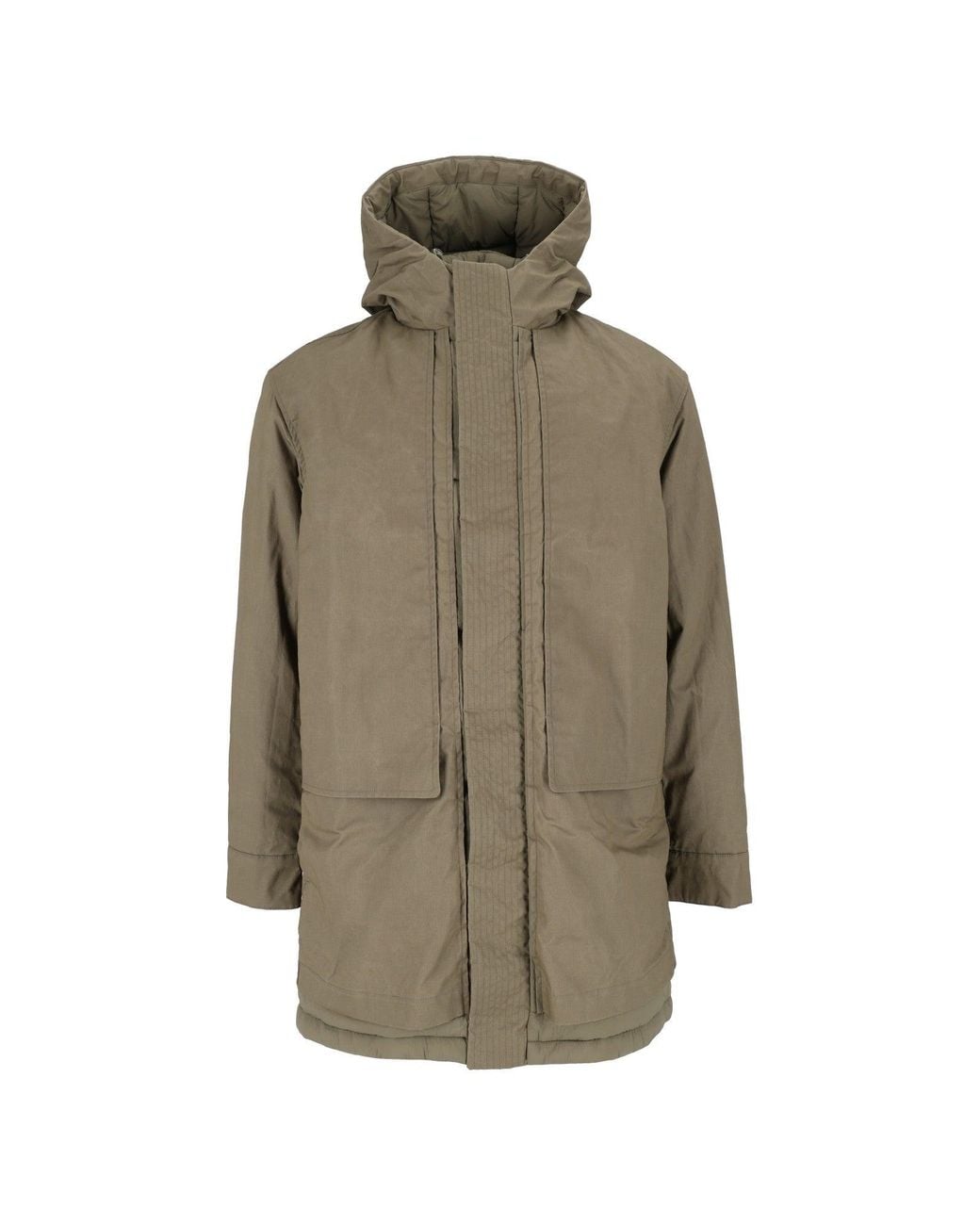 K-Way Natural Curti Wax Cotton Nylon 3/4 Jacket