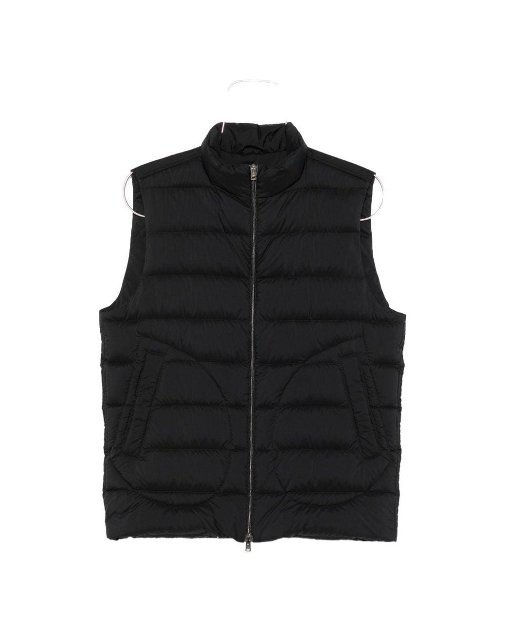 Herno Black Down Vest for men