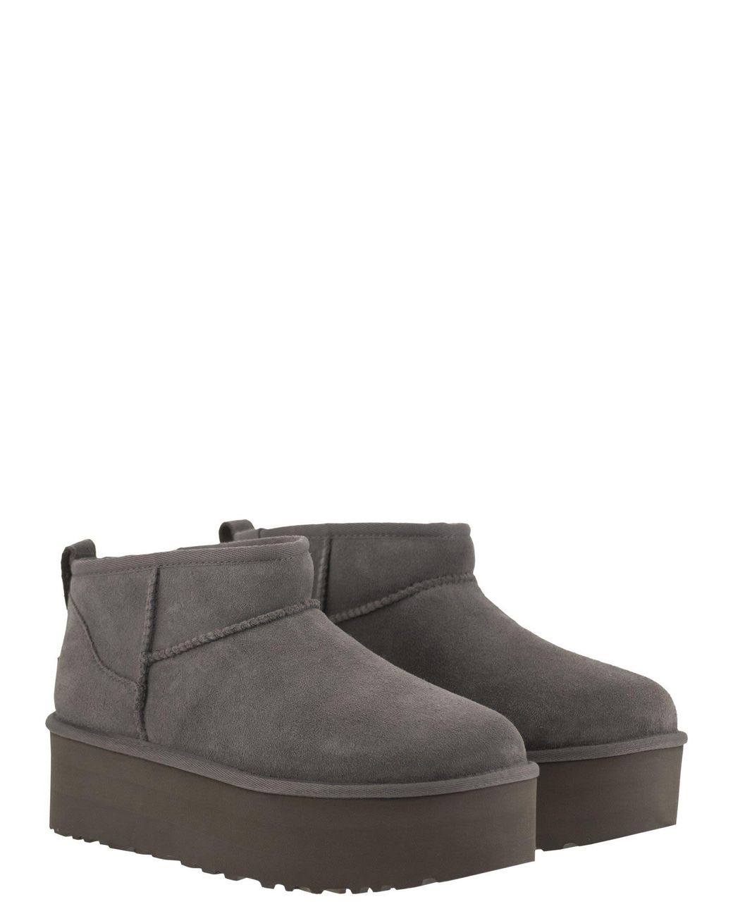 Ugg Gray Classic Ultra Mini Platform